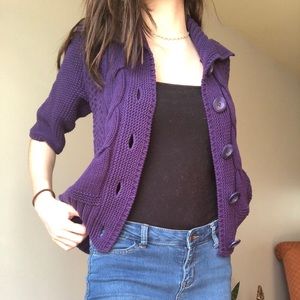 Chicos Purple Sweater